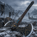Viking-Inspired Rune Display Sculpture
