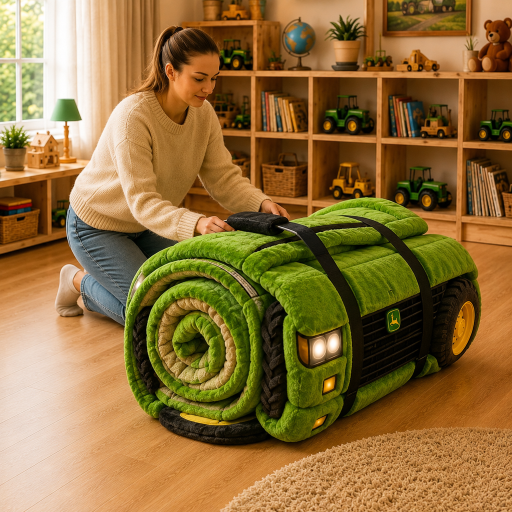 Farm Tractor Plush Sleeper Bed