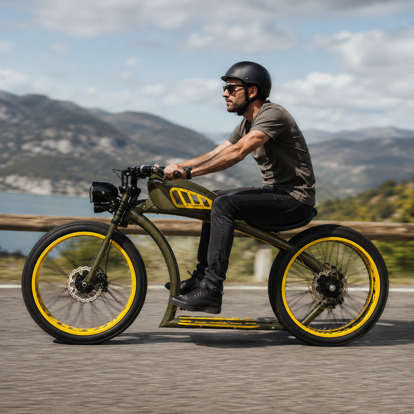 Retro Custom Fat Tire Electric Bike