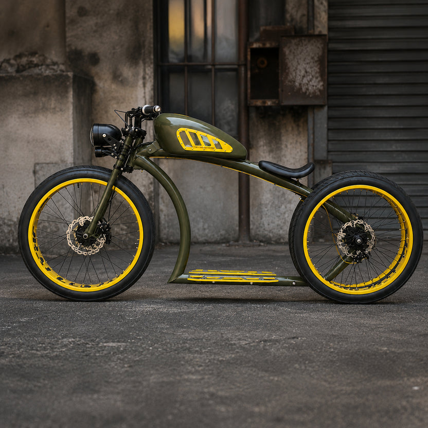 Retro Custom Fat Tire Electric Bike